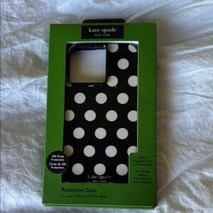 Kate Spade Black and White Polka Dot Phone Case